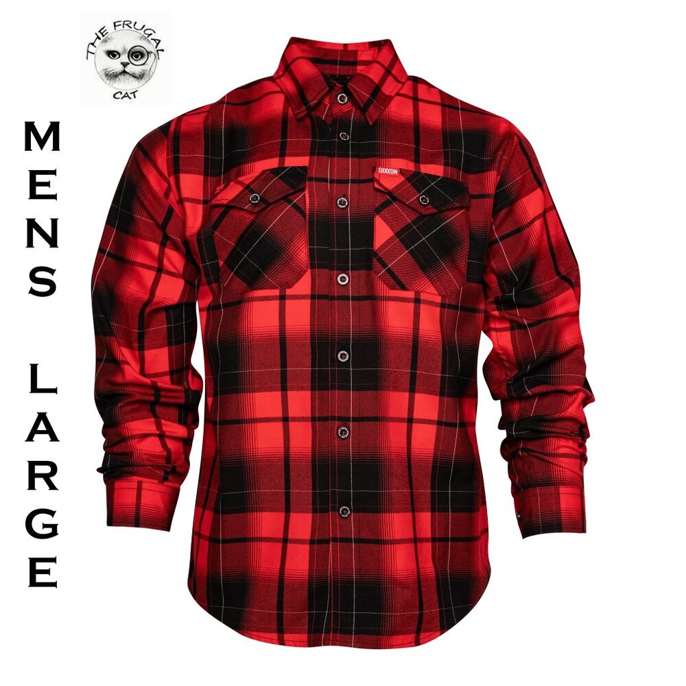 DIXXON FLANNEL x TONY STEWART Flannel Shirt - Men's Large - COLLAB